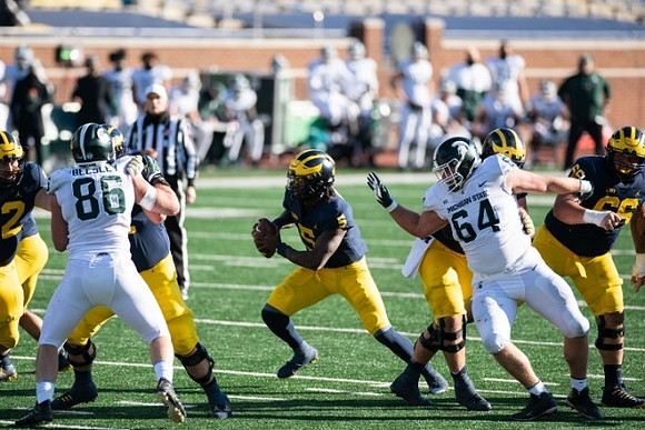 Joe Milton (5) and Chuck Filiaga (66)