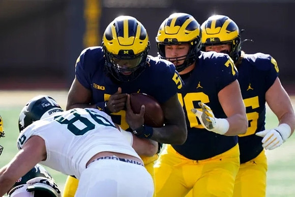 Joe Milton (5), Ryan Hayes (76), and Luke Schoonmaker (86)