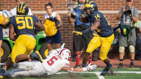 Michael Dwumfour (50) and Josh Metellus (14)