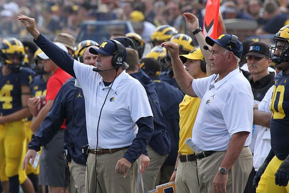 Don Brown, Greg Mattison, and Chris Partridge