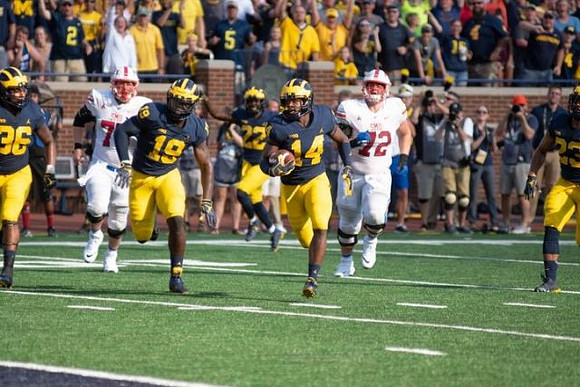 Devin Gil (36), Kwity Paye (19), David Long (22), Josh Metellus (14), and Tyree Kinnel (23)