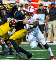 Juwann Bushell-Beatty (76) and Shea Patterson (2)