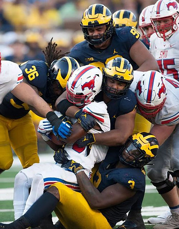 Devin Gil (36), Carlo Kemp (2), Rashan Gary (3), and Bryan Mone (90)