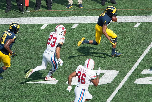 Donovan Peoples-Jones (9) and Ambry Thomas (1)