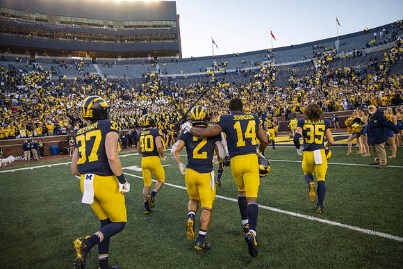 Josh Beetham (37), Christian Boivin (40), Blake Corum (2), Quinten Johnson (14), and Caden Kolesar (35)