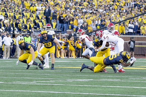 Luke Schoonmaker (86), William Wagner (49), and Hassan Haskins (25)