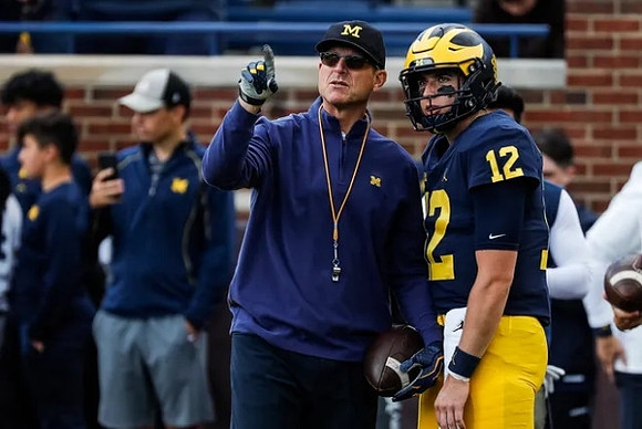 Jim Harbaugh, and Cade McNamara (12)