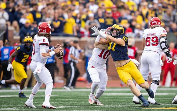 Brad Hawkins (2), and Aidan Hutchinson (97)