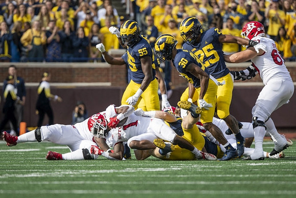 David Ojabo (55), Daxton Hill (30), and Junior Colson (25)