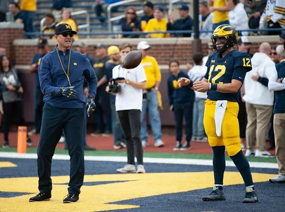 Jim Harbaugh, and Cade McNamara (12)