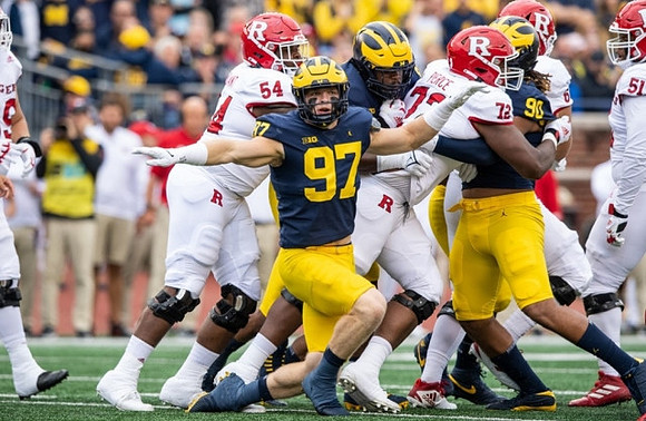 Aidan Hutchinson (97), and Mike Morris (90)