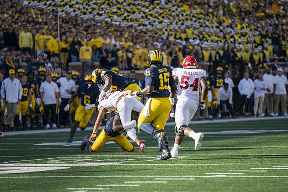 Mazi Smith (58), and Christopher Hinton (15)