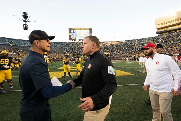 Jim Harbaugh, and Rutgers Head Coach Greg Schiano