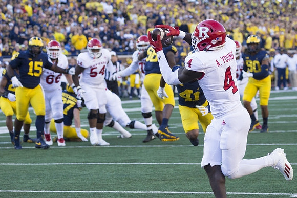 Christopher Hinton (15), Mazi Smith (58), Nikhai Hill-Green (41), and Mike Morris (90)