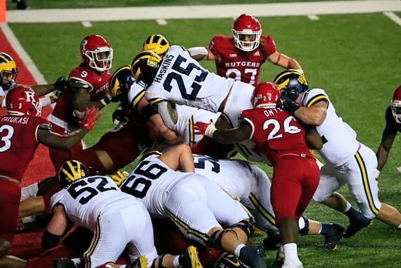 Karsen Barnhart (52), Chuck Filiaga (66), and Hassan Haskins (25)