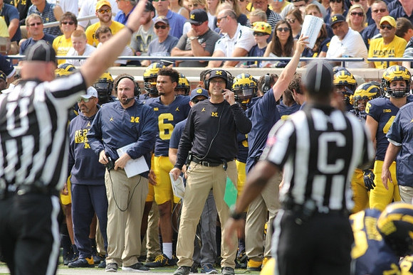 Chris Partridge and Jim Harbaugh
