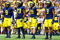 Mike McCray (9), Maurice Hurst (73), Chase Winovich (15), and Rashan Gary (3)