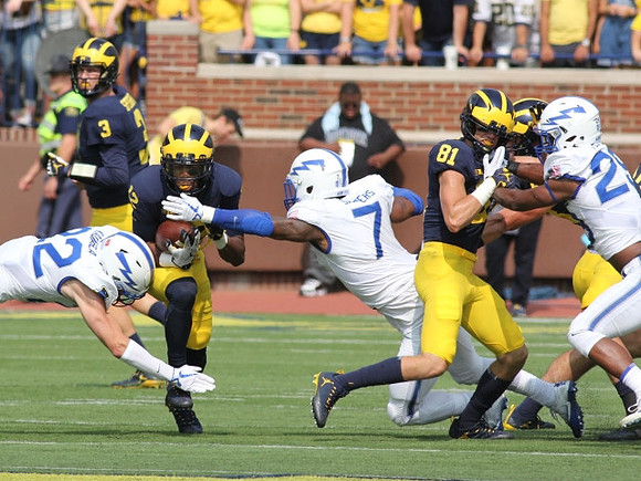 Wilton Speight (3), Chris Evans (12), and Nate Schoenle (81)