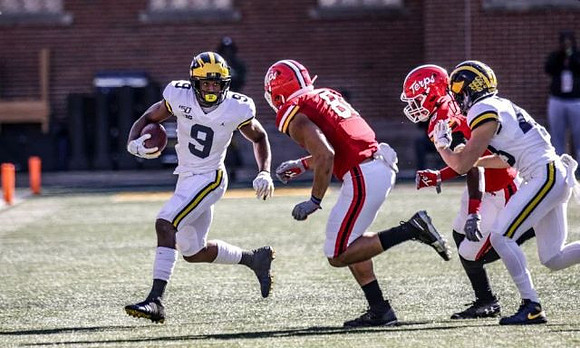 Donovan Peoples-Jones (9) and Jake McCurry (43)