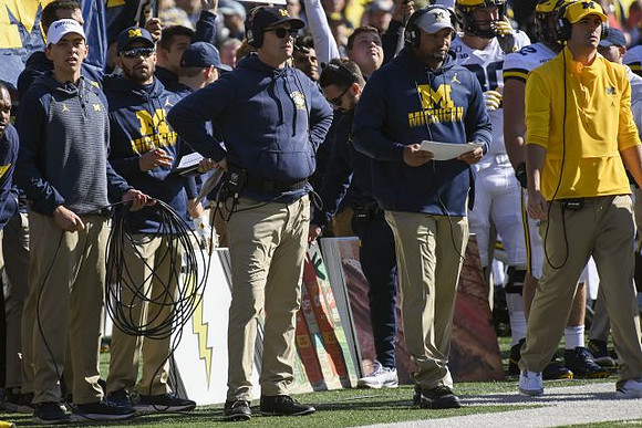 Jim Harbaugh and Josh Gattis