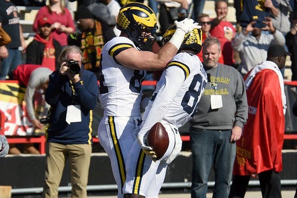 Sean McKeon (84) and Nick Eubanks (82)