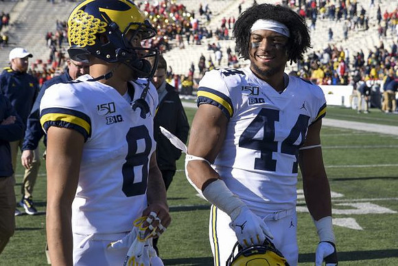 Ronnie Bell (8) and Cameron McGrone (44)
