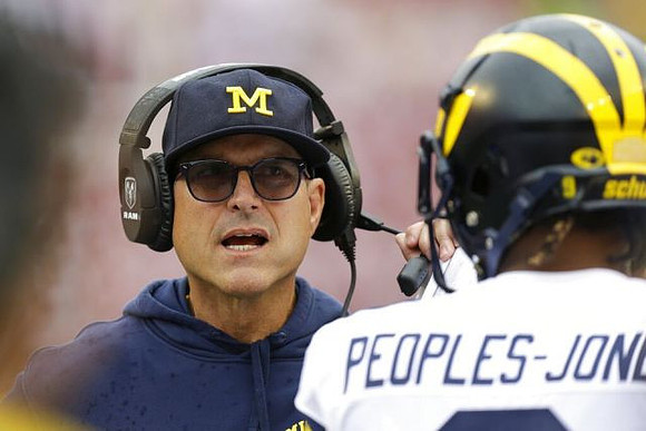 Jim Harbaugh and Donovan Peoples-Jones (9)