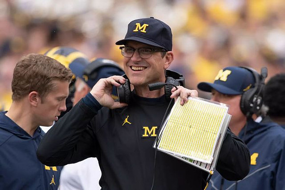 Jim Harbaugh and Don Brown