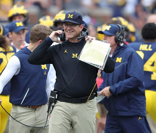 Jim Harbaugh and Don Brown