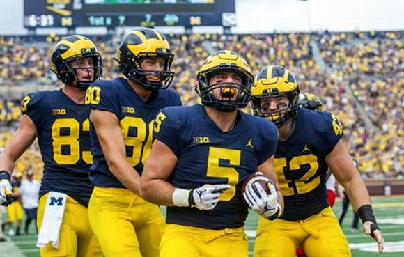 Zach Gentry (83), Oliver Martin (80), Jared Wangler (5), and Ben Mason (42)