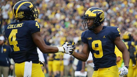 Nico Collins (4) and Donovan Peoples-Jones (9)