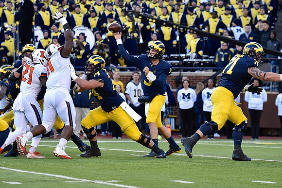 Ben Bredeson (74), Wilton Speight (3), and Ben Braden (71)
