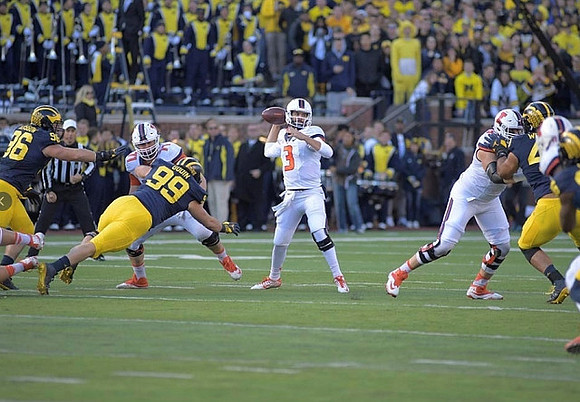 Ryan Glasgow (96), Matthew Godin (99), and Chris Wormley (43)