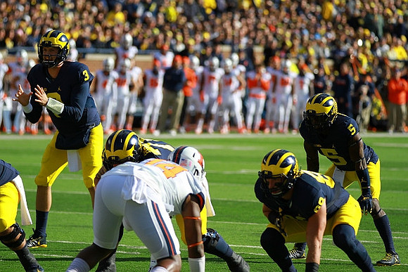 Wilton Speight (3), Ben Braden (71), Jake Butt (88), and Jabrill Peppers (5)