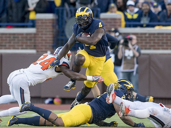 De'Veon Smith (4) and Devin Asiasi (2)