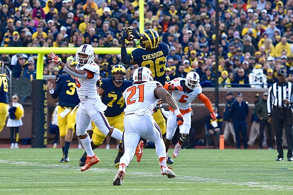 Wilton Speight (3), Ben Bredeson (74), and Jehu Chesson (86)