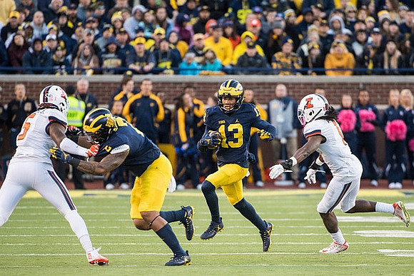 Devin Asiasi (2) and Eddie McDoom (13)