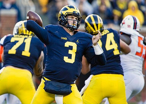 Ben Braden (71), Wilton Speight (3), and Ben Bredeson (74)