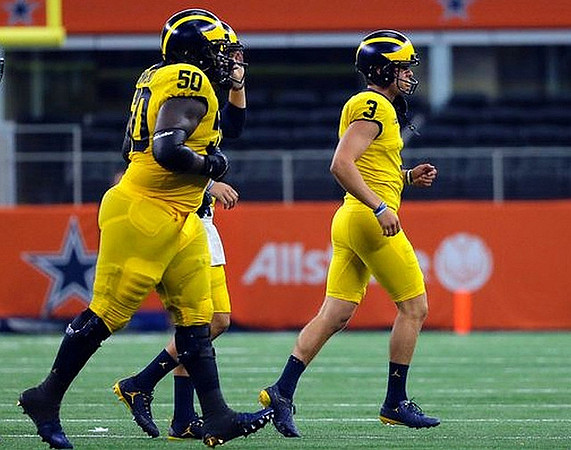 Michael Onwenu (50) and Wilton Speight (3)