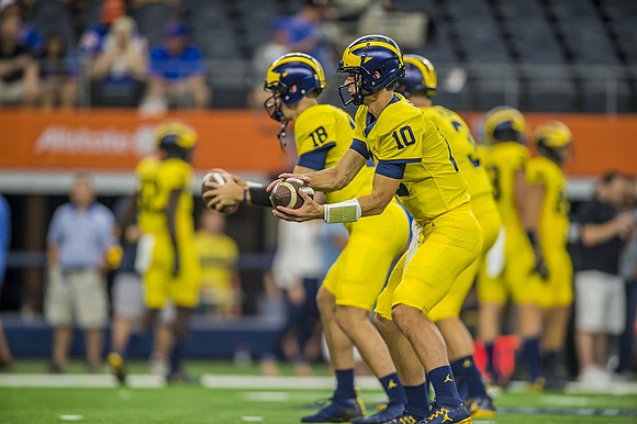Brandon Peters (18) and Dylan McCaffrey (10)