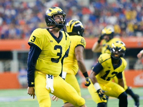 Wilton Speight (3), Khalid Hill (80), and Chris Evans (12)