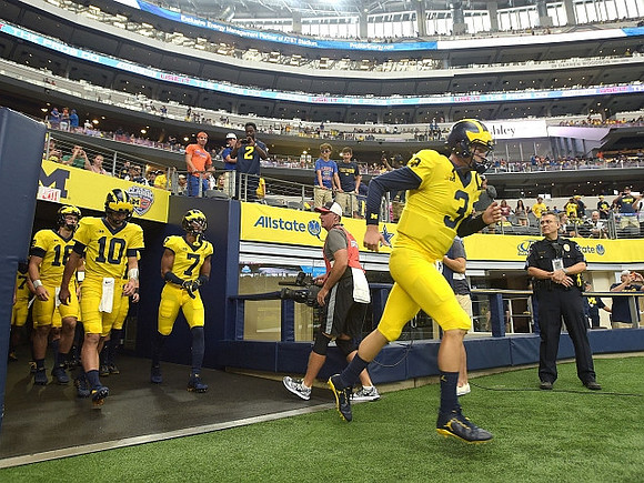 Wilton Speight (3), Dylan McCaffrey (10), and Tarik Black (7)