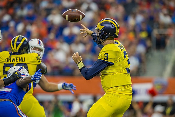 Michael Onwenu (50) and Wilton Speight (3)