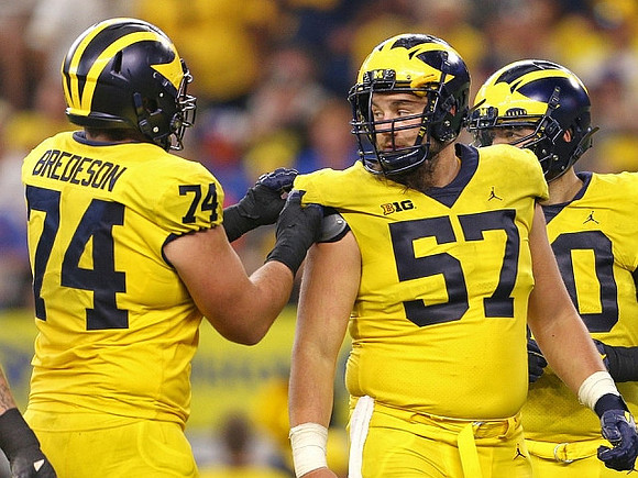 Ben Bredeson (74) and Patrick Kugler (57)