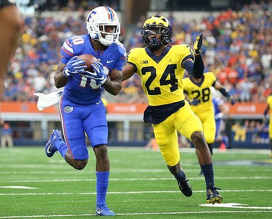 Lavert Hill (24) and Brandon Watson (28)