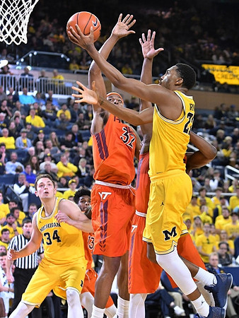 Mark Donnal (34) and Zak Irvin (21)