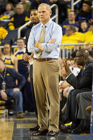 John Beilein, LaVall Jordan, and Bacari Alexander