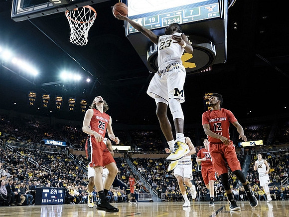 Caris LeVert (23) and Duncan Robinson (22)