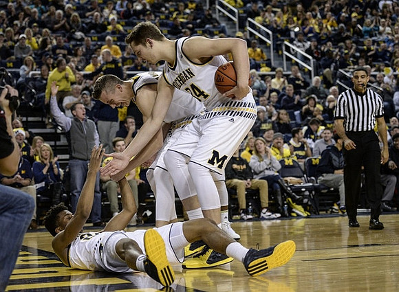 Aubrey Dawkins (24), Duncan Robinson (22), and Mark Donnal (34)