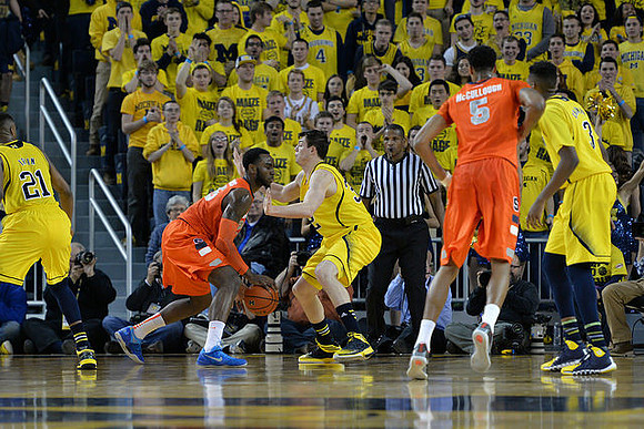 Zak Irvin (21), Ricky Doyle (32), and Kameron Chatman (3)